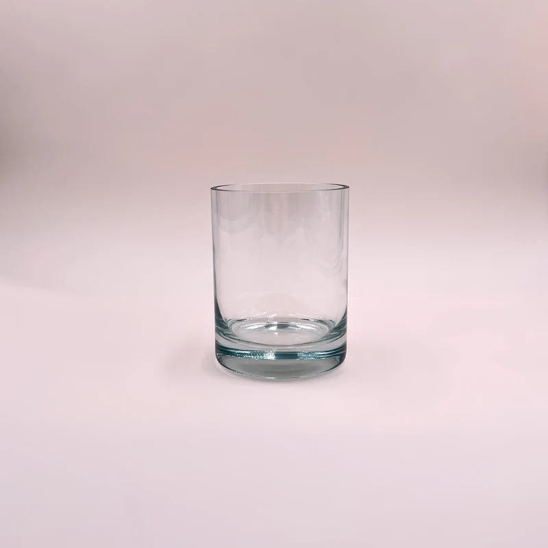 Verre transparent 300 ml / bougie 250 g - Lot de 8