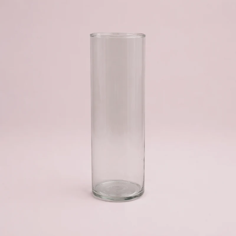 Verre cylindrique transparent 1.8 litres pour cire perlée