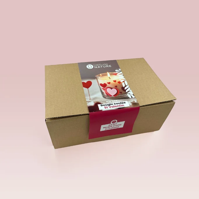 Kit de fabrication de bougie coulée spécial Saint-Valentin