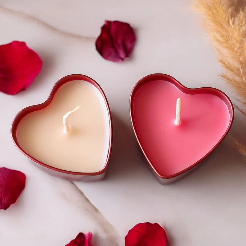 Kit de fabrication de bougie coulée spécial Saint-Valentin