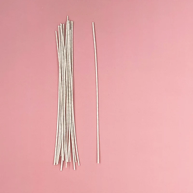 Mèche en coton pré-cirée type TL pour bougies longueur 25 cm