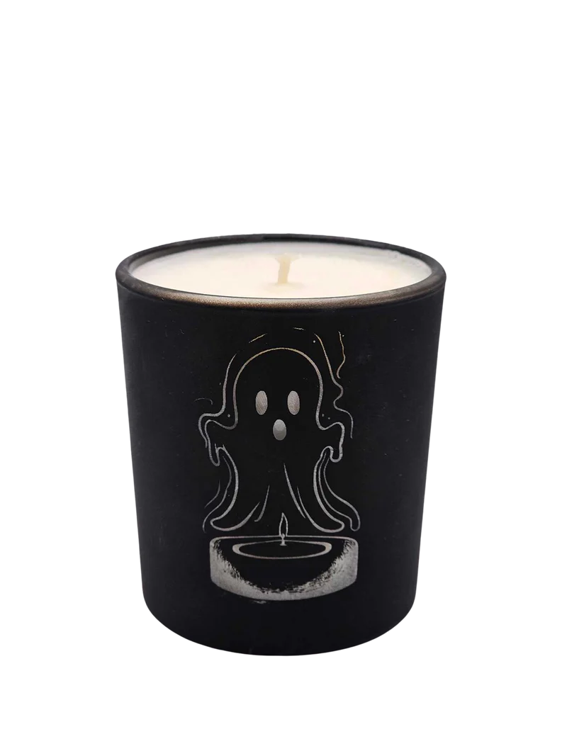 Schwarze Sojawachskerze Halloween – Kürbisduft