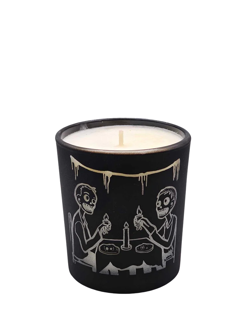 Schwarze Sojawachskerze Halloween – Kürbisduft