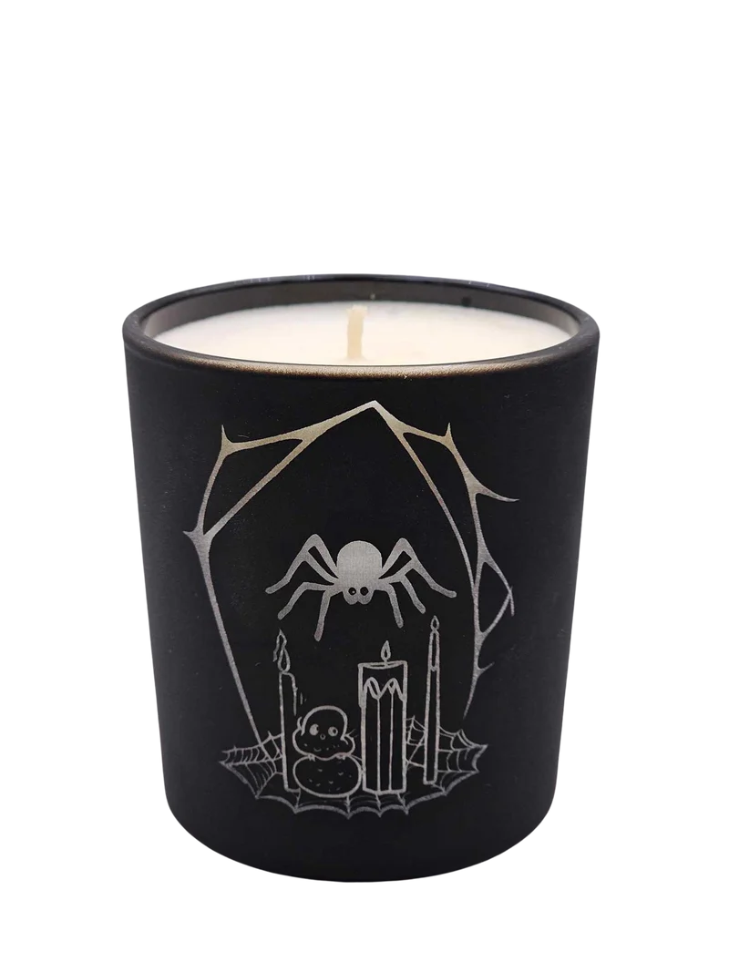 Schwarze Sojawachskerze Halloween – Kürbisduft