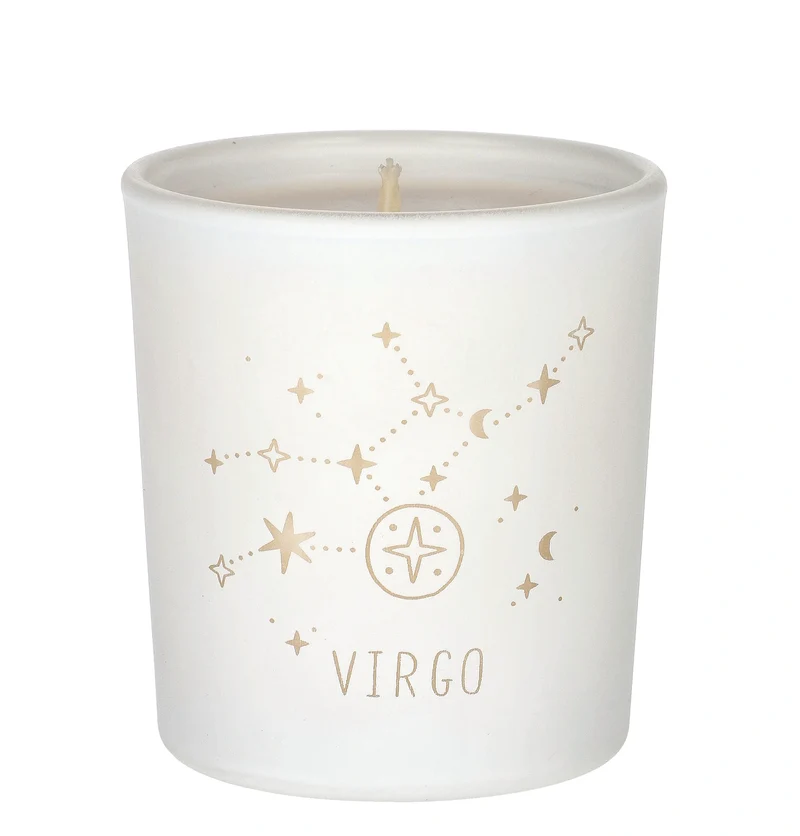 Virgo Zodiac Weiß Duftkerze