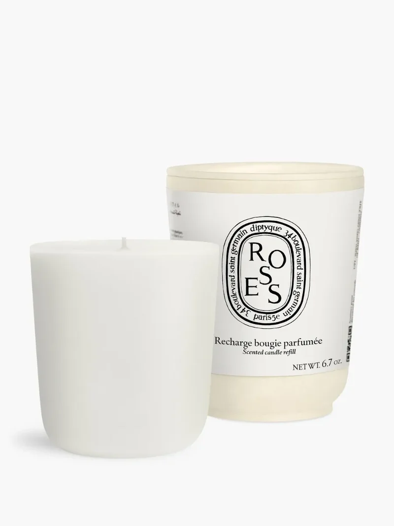 Roses - Recharge pour bougie modèle classique