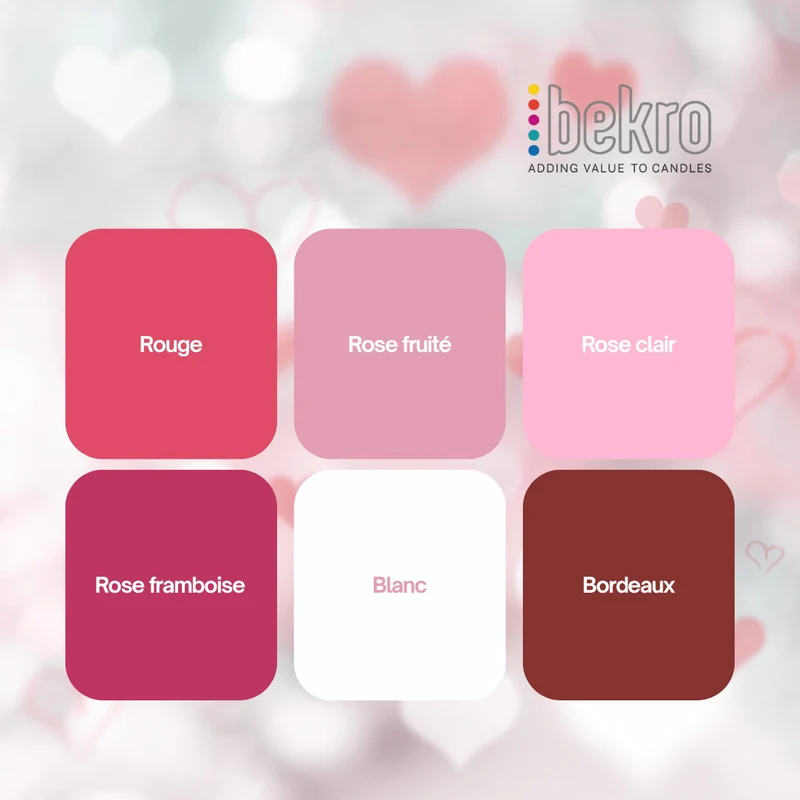 Lot découverte - Colorants Romance de Saint-Valentin