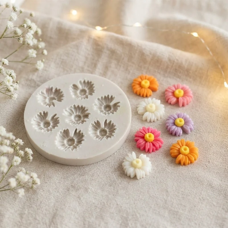 Moule décoration Marguerites - Silicone