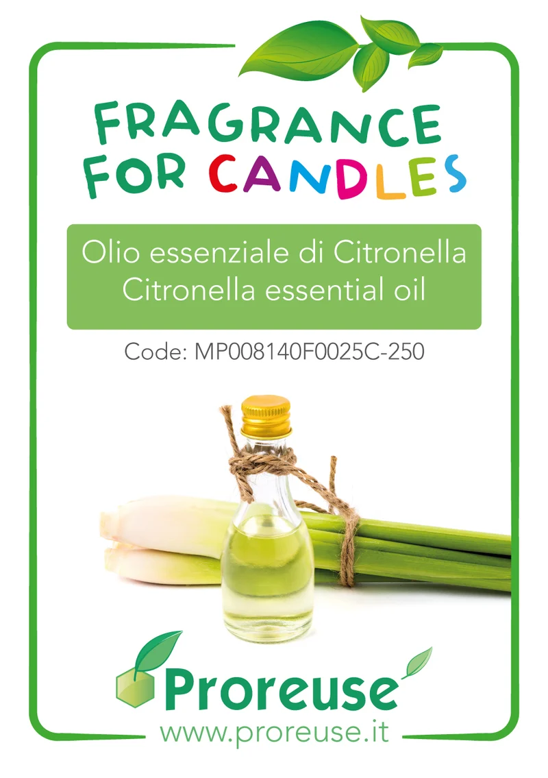 Candela Anti Zanzara Fai da Te con Candle Sand, Citronella e Coccio in Terracotta