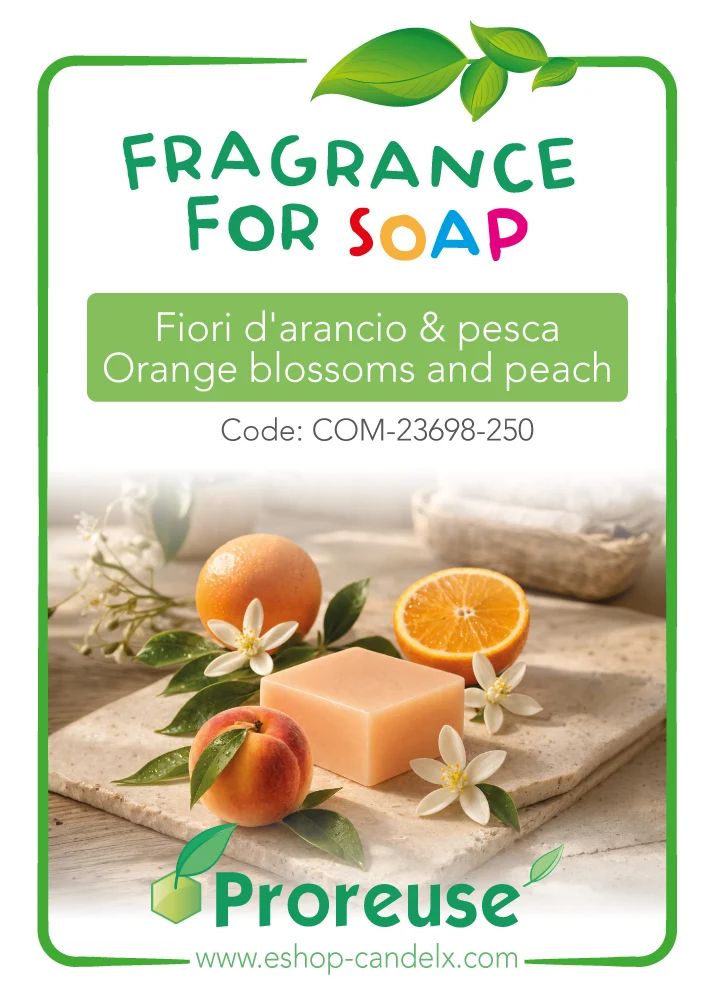 Fragranza per sapone: Fiori d'arancio e Pesca