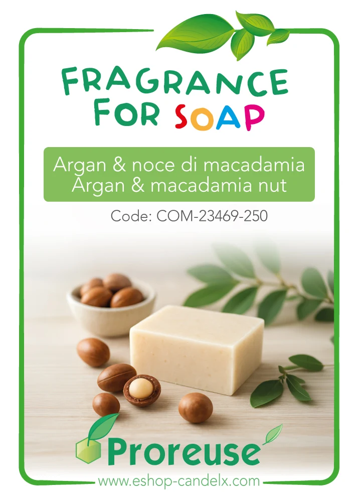 Fragranza per sapone: Argan & Noce di Macadamia
