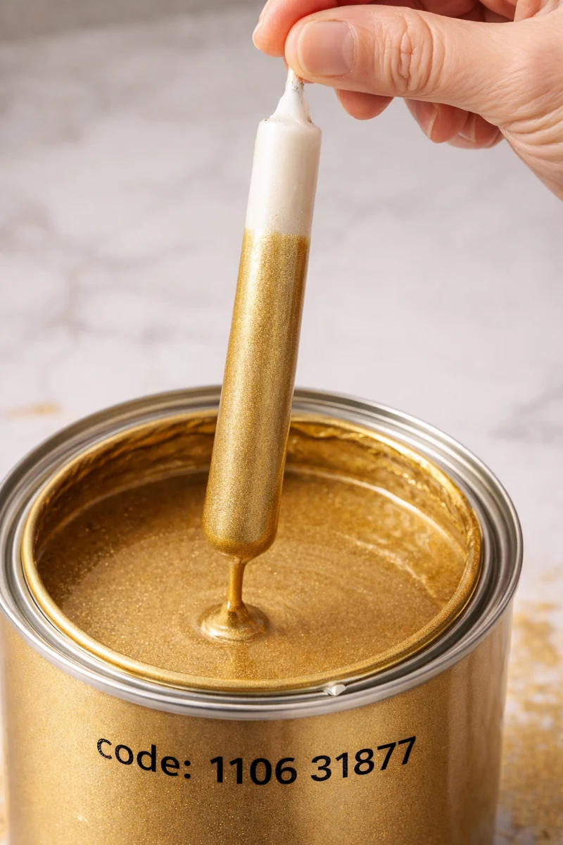 Vernice per candela oro lucido a base solvente