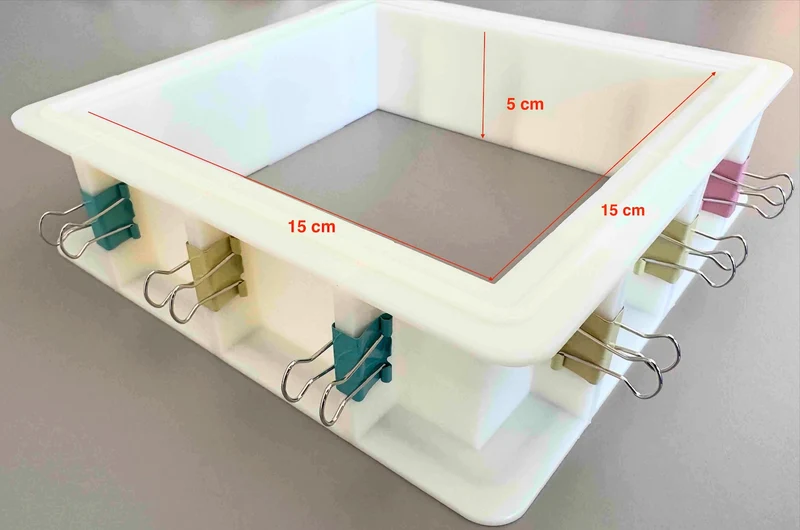 Telaio per stampi in silicone fai da te in plastica ABS bianca