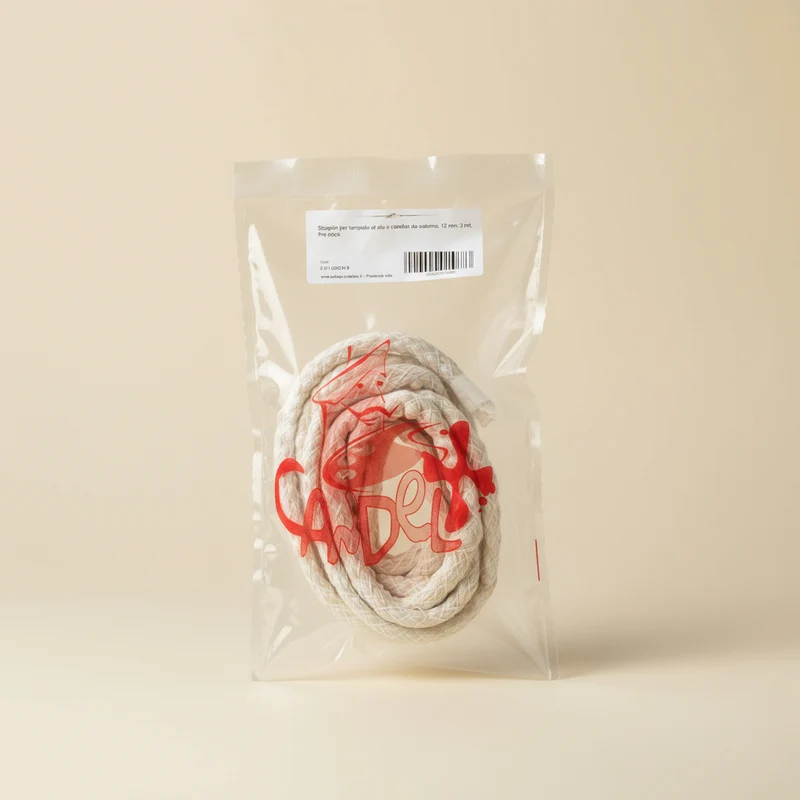 Stoppini per lampade ad olio o candele da esterno, 12 mm, fine stock, 3 mt