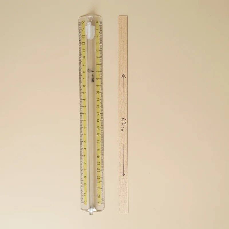 Stoppini di legno chiaro per candela in cera di palma, L 1,2 cm