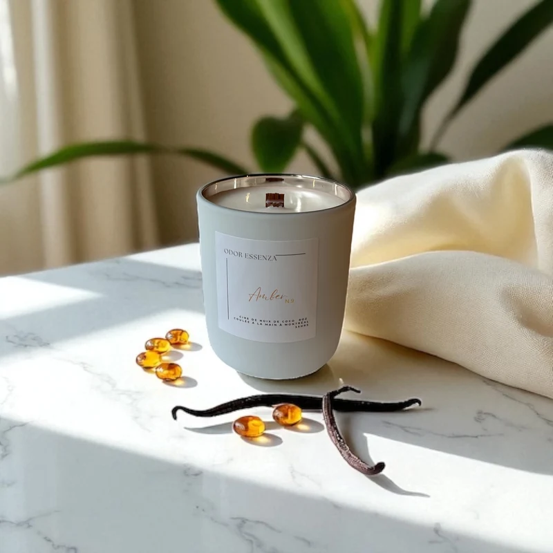 Amber No. 9 Bougie Parfumée Artisanale