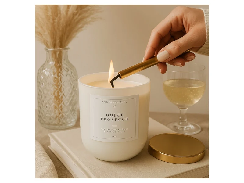 Bougie parfumée artisanale Dolce Prosecco