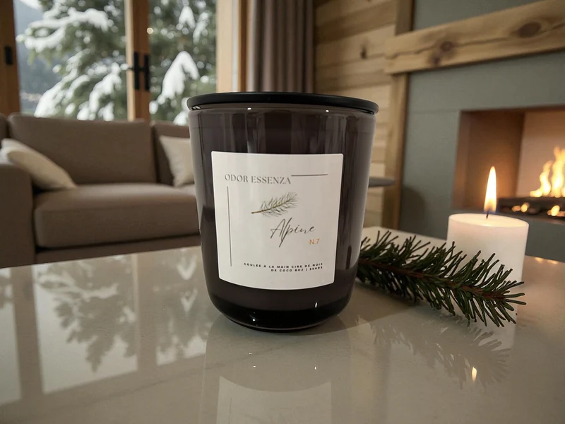 Bougie parfumée artisanale Alpine N°7
