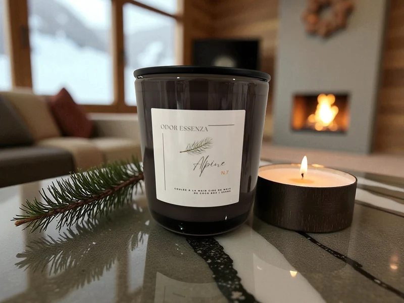 Bougie parfumée artisanale Alpine N°7