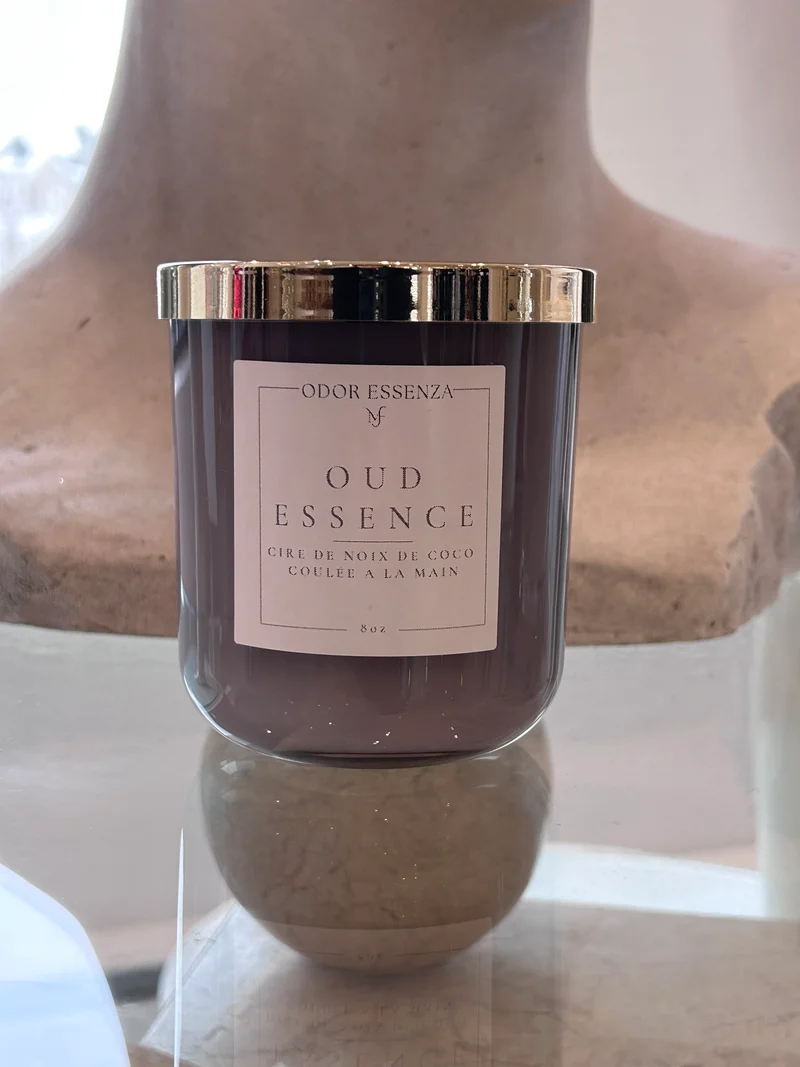 BOUGIES parfumée artisanale Oud Essence