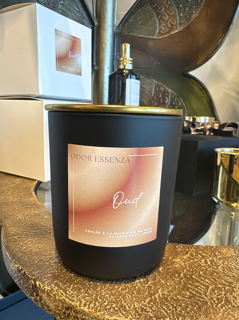 BOUGIES parfumée artisanale Oud Essence
