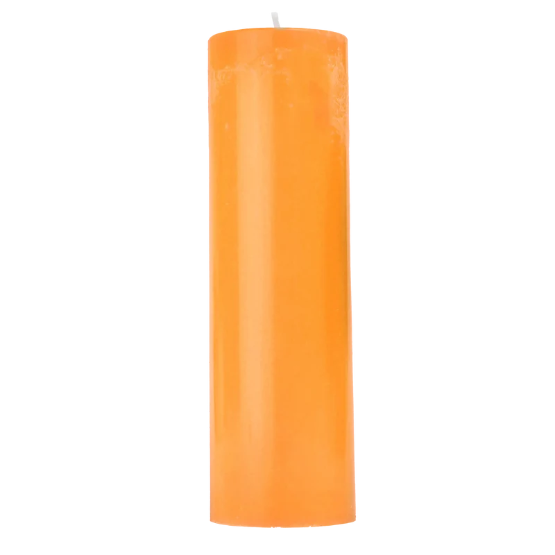 Bougie déco orange