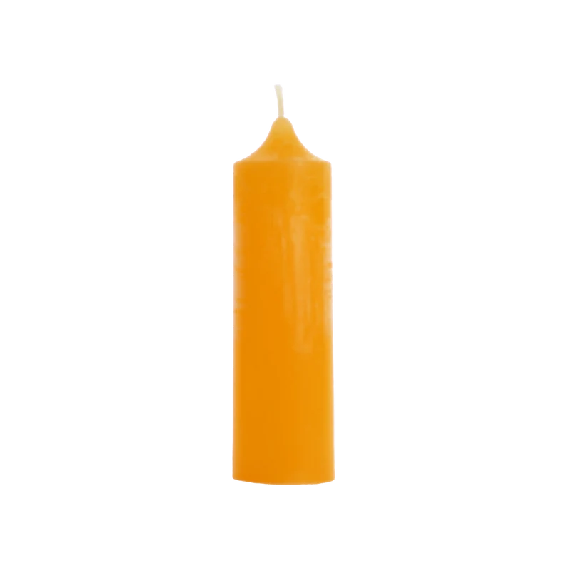 Bougie déco orange