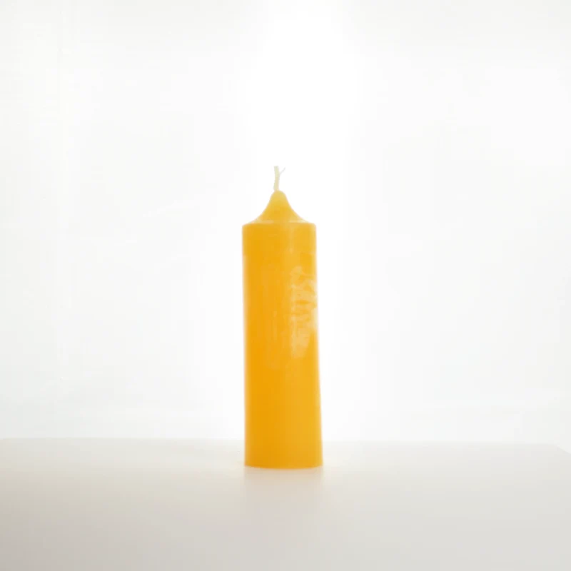 Bougie déco orange