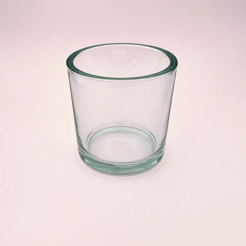 Verre épais transparent 1 litre / bougie 1 kg