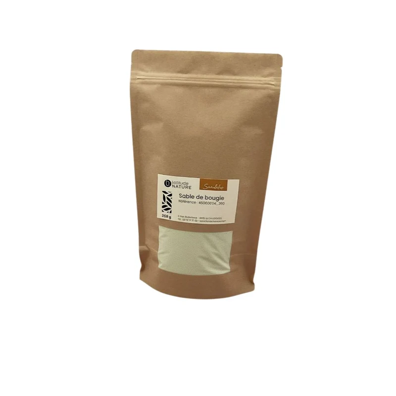 Cire sable pour bougie perlée vert