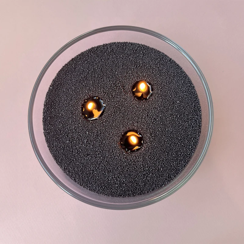 Cire sable pour bougie perlée noir