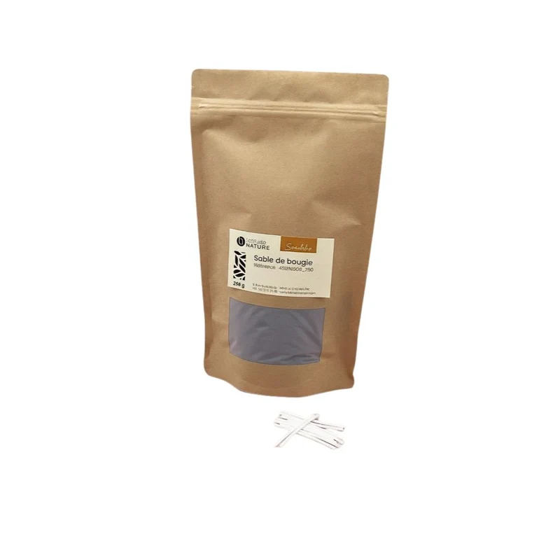 Cire sable pour bougie perlée noir