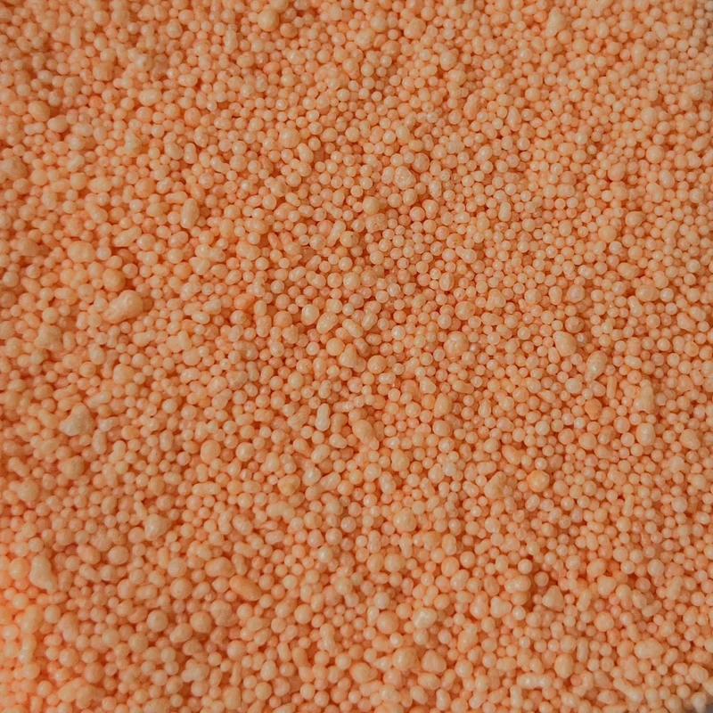 Cire sable pour bougie perlée orange