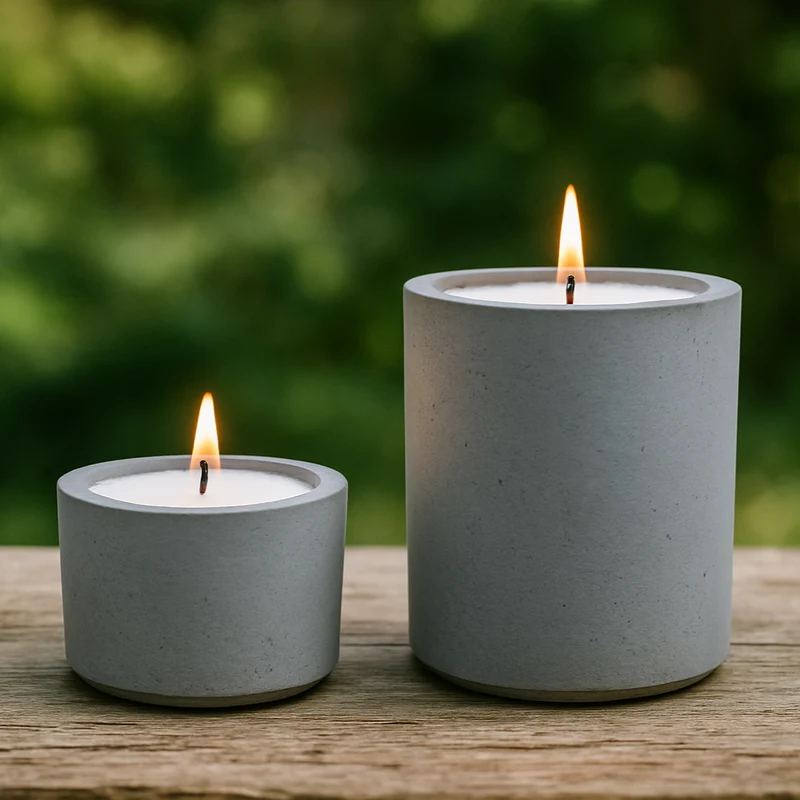 Pot en béton 200 ml / bougie 200 g