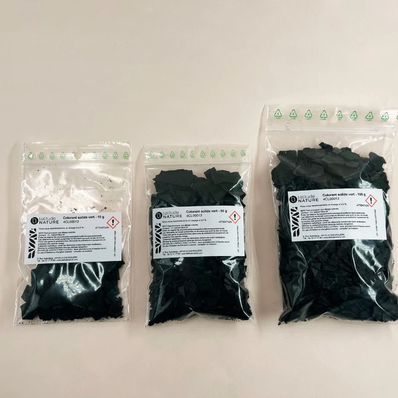 Colorant solide vert Bekro pour bougies et fondants
