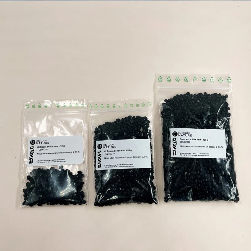 Colorant solide noir Bekro pour bougies et fondants