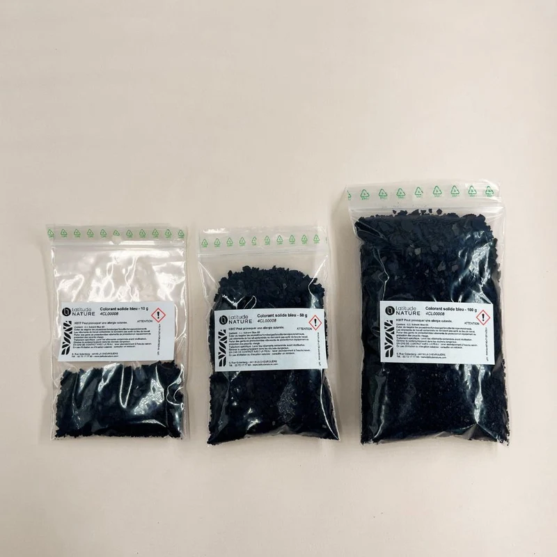 Colorant solide bleu Bekro pour bougies et fondants