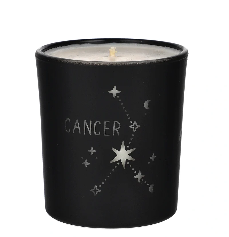 Cancer Zodiac Schwarz Duftkerze