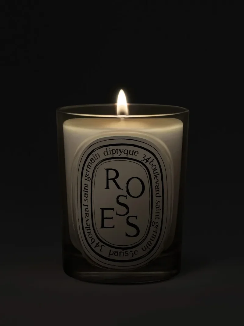 Roses - Bougie modèle classique