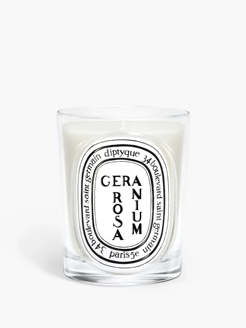 Géranium Rosa - Bougie modèle classique