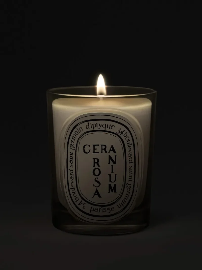 Géranium Rosa - Bougie modèle classique