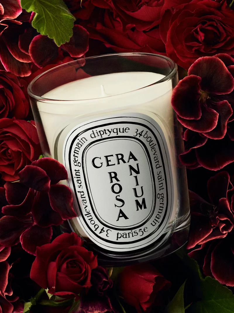 Géranium Rosa - Bougie modèle classique