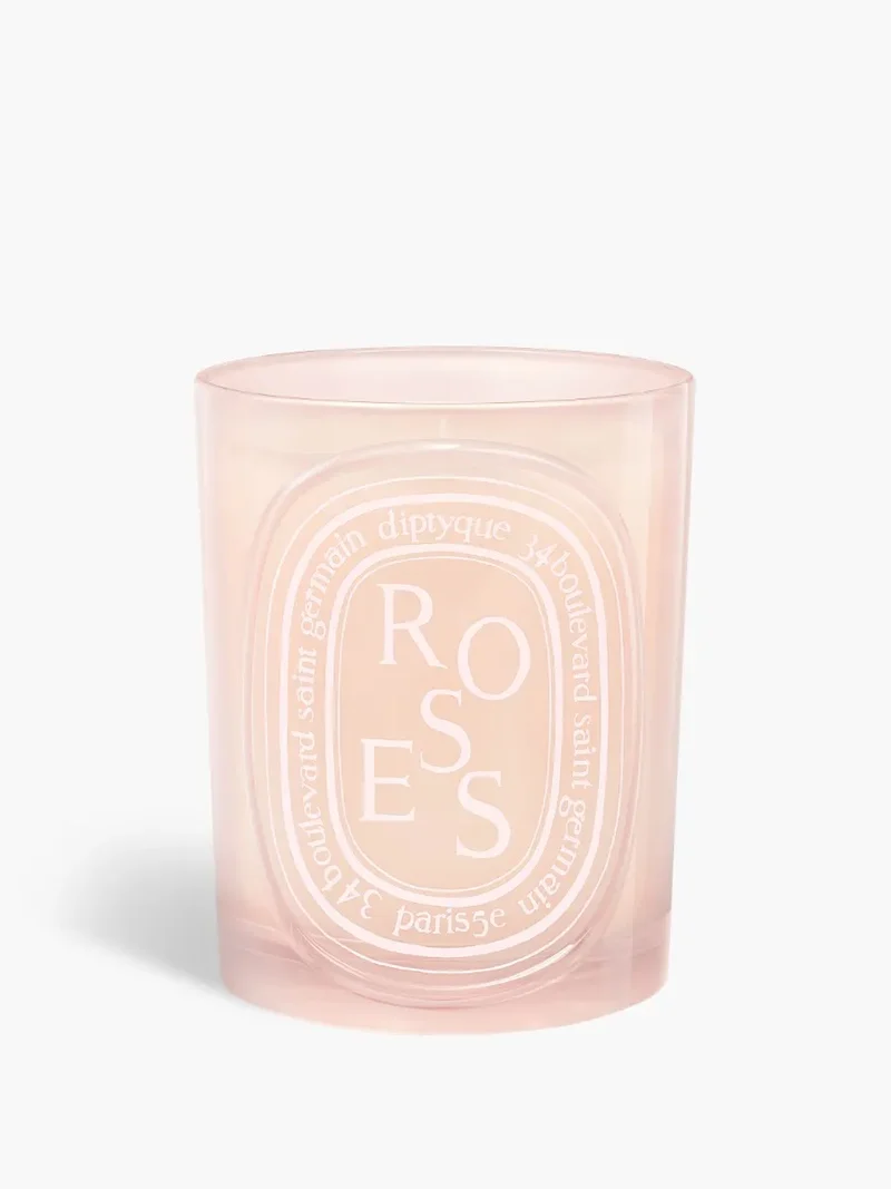 Roses - Bougie moyen modèle