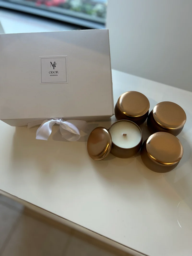Set de bougies en boîte de 4 oz