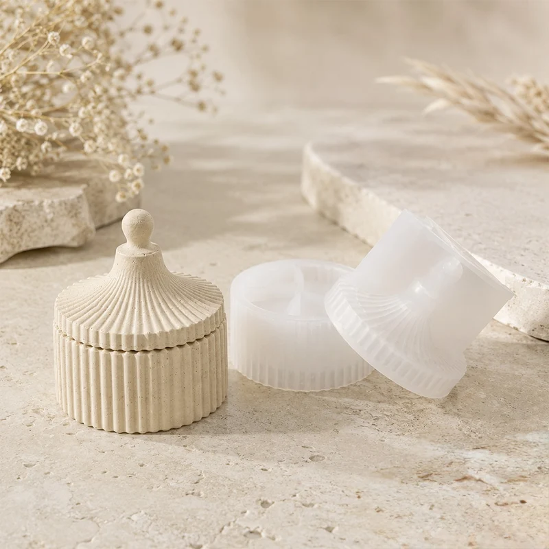 Moule Boîte décorative pour créations Jesmonite - Silicone
