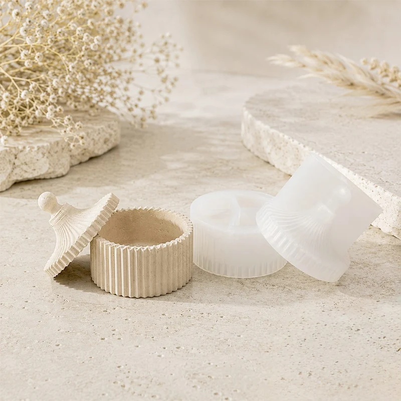Moule Boîte décorative pour créations Jesmonite - Silicone
