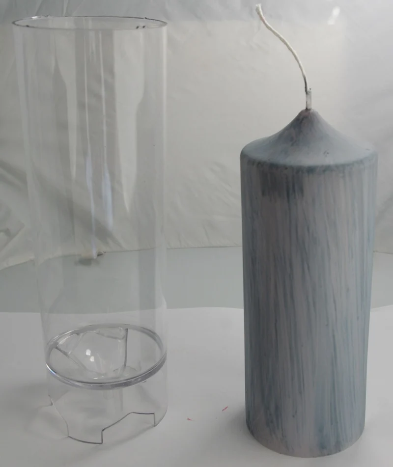 Stampo candele cilindriche 70 x 200 mm h , in policarbonato