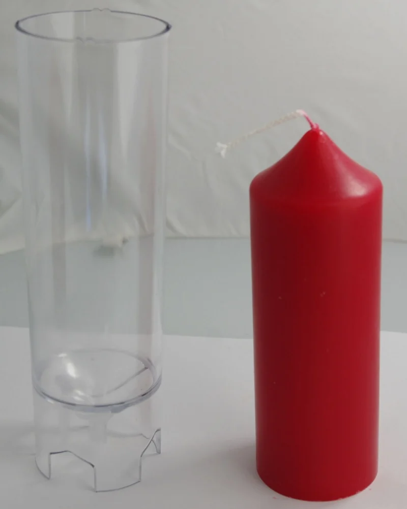 Stampo candele cilindriche 50 x h 140 mm, in policarbonato