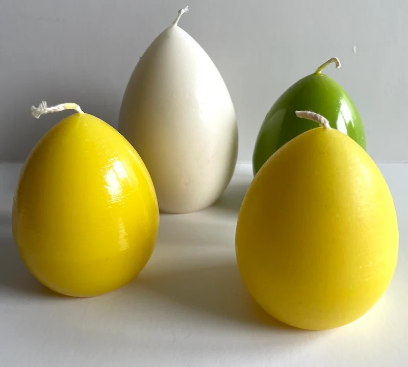 Stampo candele a uovo , H. 70 mm, in policarbonato