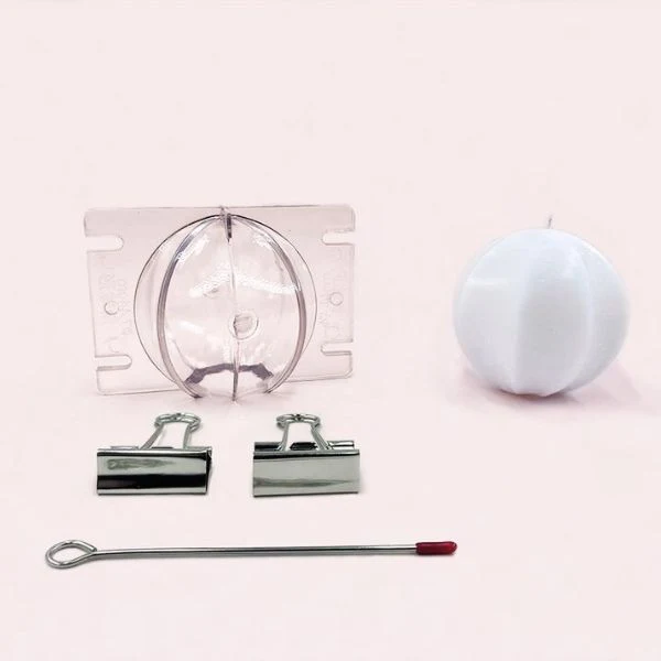 Moule en forme de boule striée 74 mm